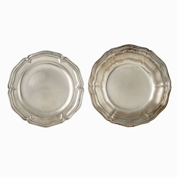 Centrotavola con presentoire in argento