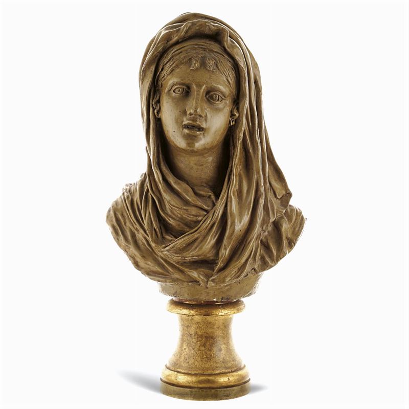 Busto Femminile in Terracotta