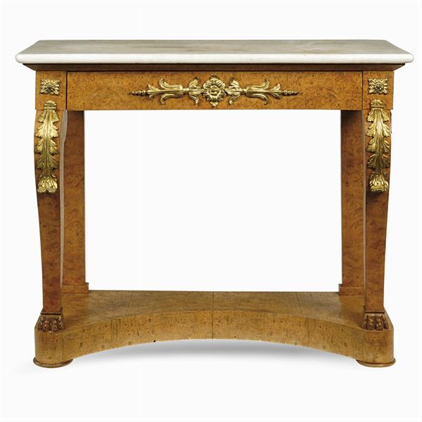 Charles X briar-root console