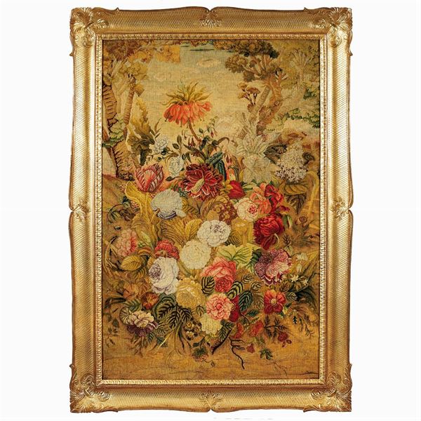 Small stich fabric panel