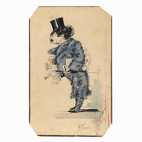 Luigi Bertelli : E. Buonini  (Italia XIX Sec.)  - Asta FINE ART DA UNA PRESTIGIOSA DIMORA UMBRA  - Colasanti Casa d'Aste