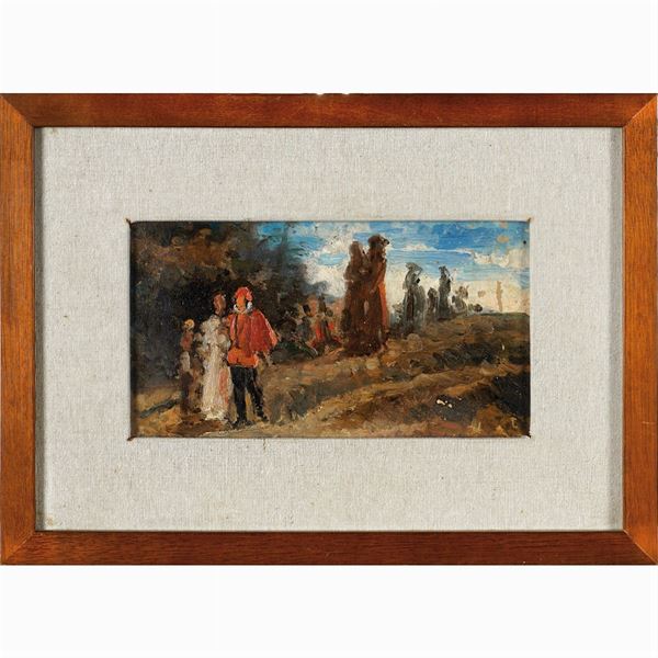 Bernardo Celentano, attribuito a  (Napoli 1835 -Roma 1863)  - Asta FINE ART DA UNA PRESTIGIOSA DIMORA UMBRA  - Colasanti Casa d'Aste