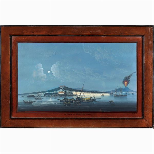 Pittore napoletano  (fine XIX Sec.)  - Asta FINE ART DA UNA PRESTIGIOSA DIMORA UMBRA  - Colasanti Casa d'Aste