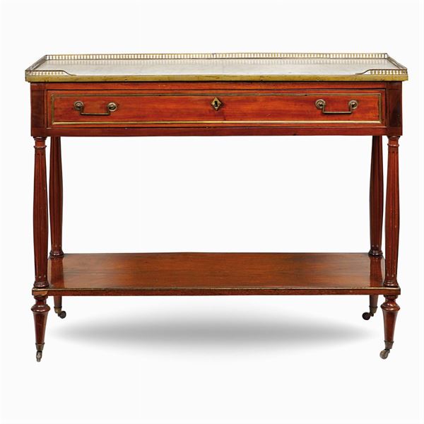 Mahogany console table