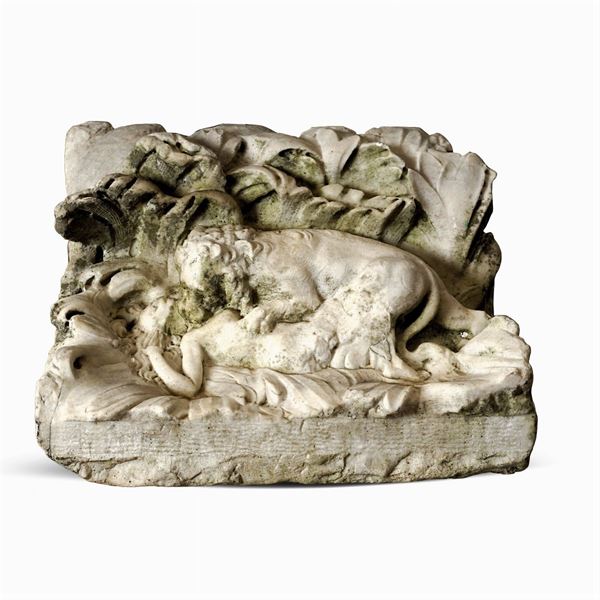 White marble sculpture