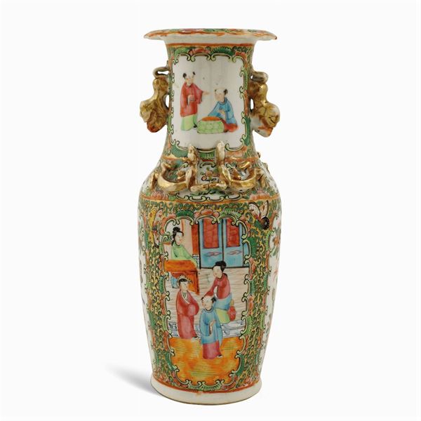 Porcelain baluster vase