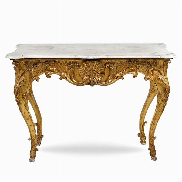 Giltwood console