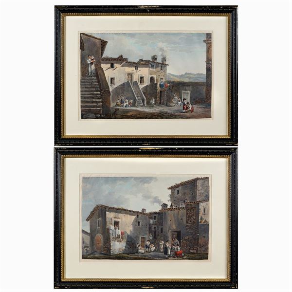 Franz Kaisermann : Franz Kaiserman  (Yverdon 1765 - Roma 1833)  - Auction Fine Art from an umbrian property - Colasanti Casa d'Aste
