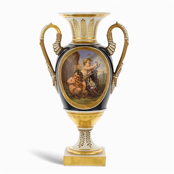 Vaso in porcellana stile Impero