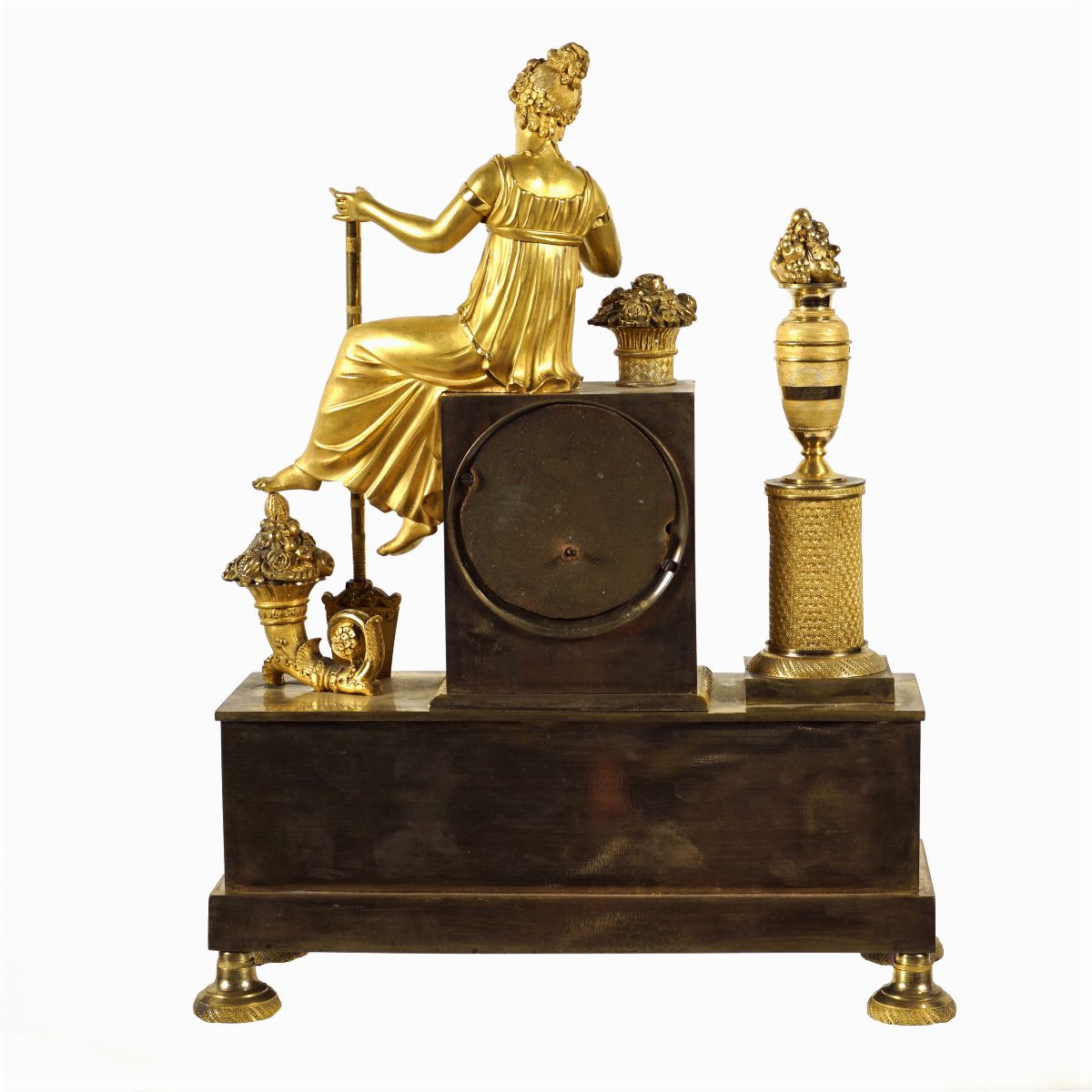 Orologio da Tavolo in Bronzo Dorato