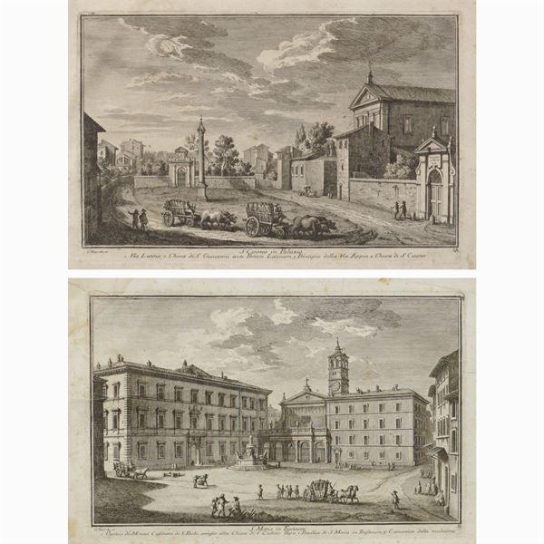 Giuseppe Vasi : Giuseppe Vasi  (Corleone 1710 - Roma 1782)  - Auction Fine Art from an umbrian property - Colasanti Casa d'Aste