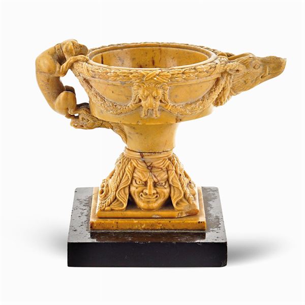 Yellow marble lucerna cup