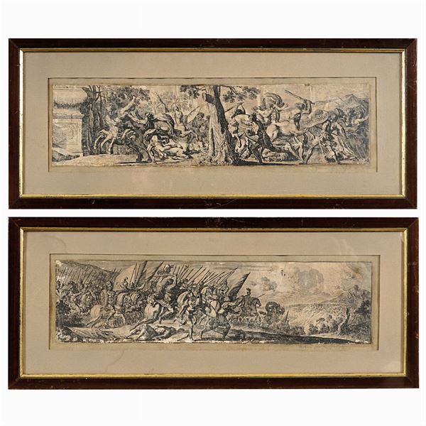 A pair of engravings  (Italy, 18th century)  - Auction Fine Art from an umbrian property - Colasanti Casa d'Aste