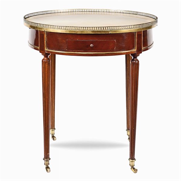 Mahogany and marble gueridon