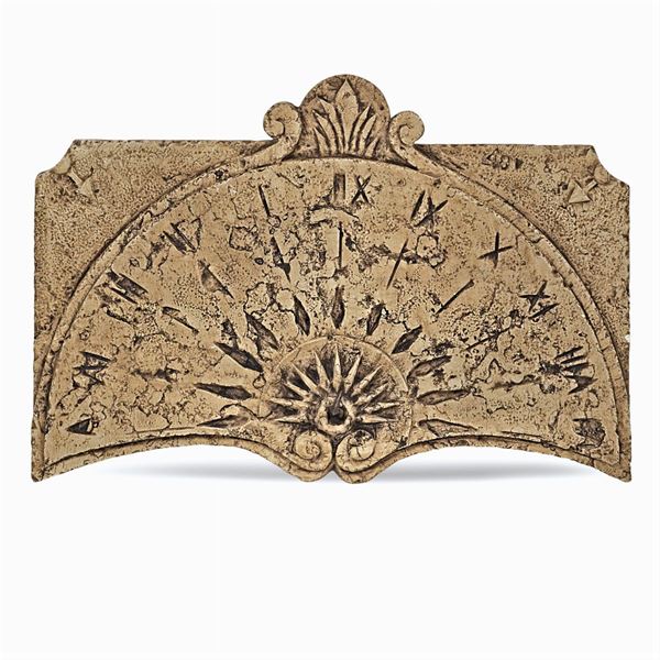 Marble sundial  (Italy, 20th century)  - Auction Fine Art from an umbrian property - Colasanti Casa d'Aste