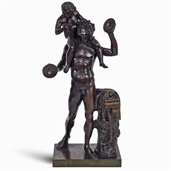 Scultura in bronzo brunito