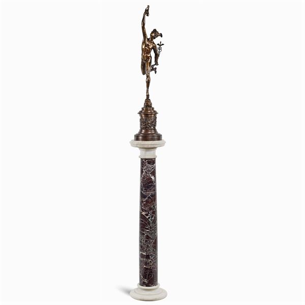 Bronze sculpture depicting Mercury