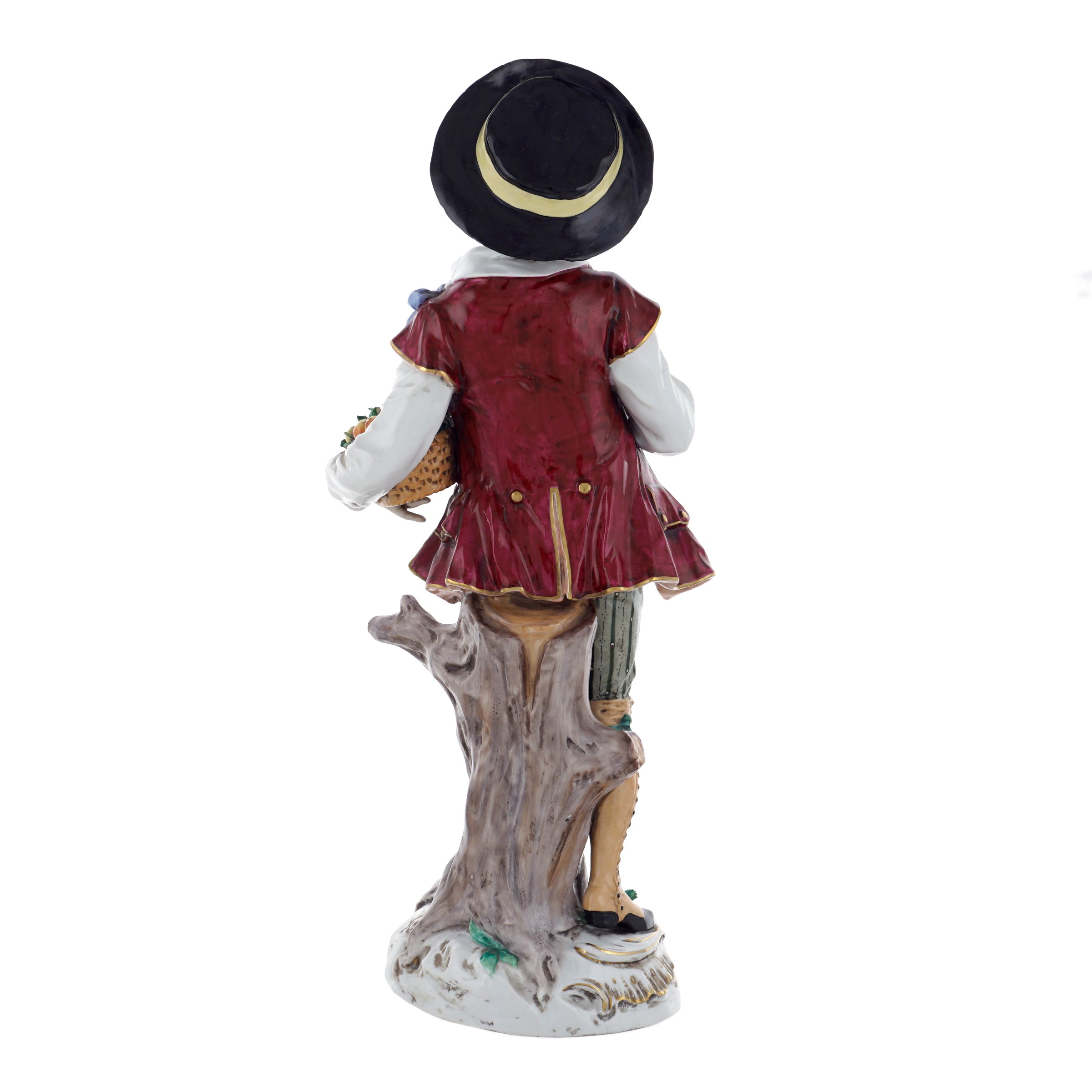 Coppia di Grandi Figure in Ceramica Policroma