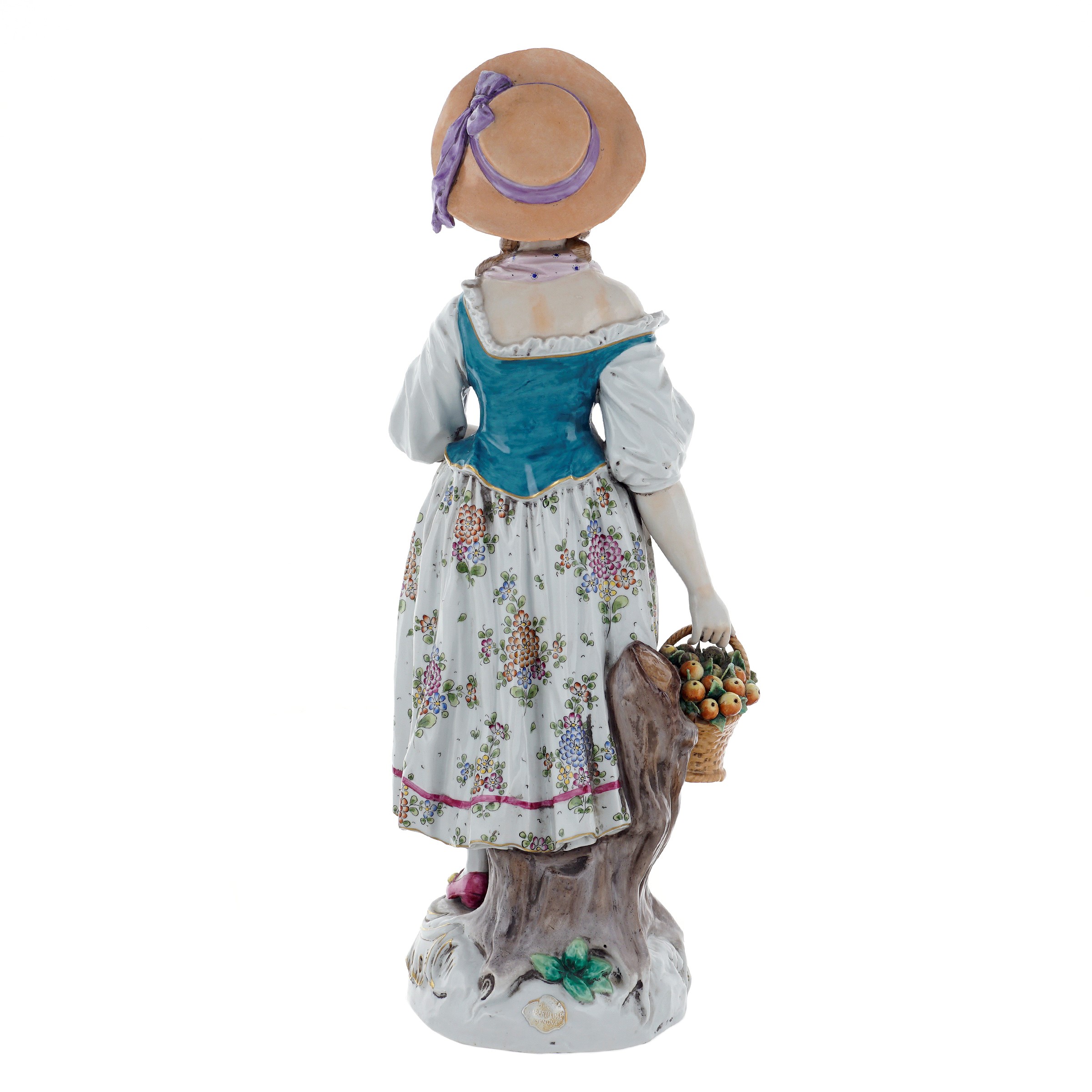 Coppia di Grandi Figure in Ceramica Policroma