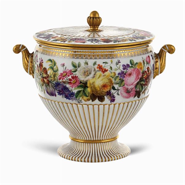 Sevres porcelain sugar bowl