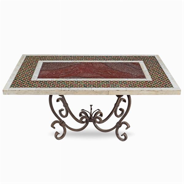 Polychrome marlbes cosmatesque top  (Roma, 19th- 20th century)  - Auction Fine Art from an umbrian property - Colasanti Casa d'Aste