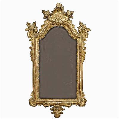 Specchiera in Legno Dorato