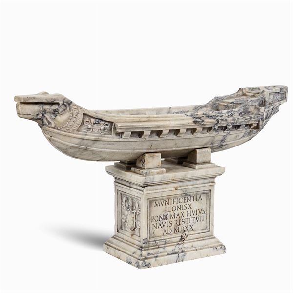 Scultura in marmo pavonazzetto