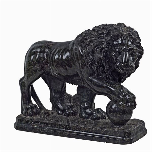 Green marble sculpture