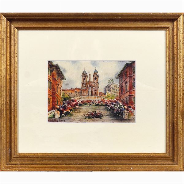 Dante Ricci : Dante Ricci  (Serra San Quirico 1879 - Roma 1957)  - Auction Fine Art from an umbrian property - Colasanti Casa d'Aste
