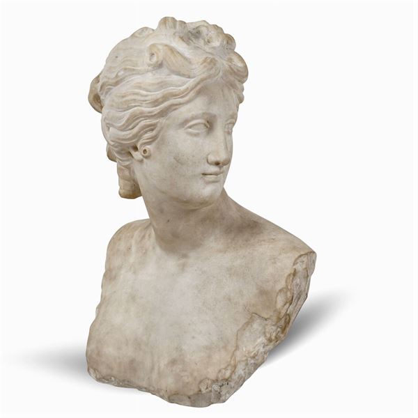 Scultura in marmo bianco Statuario
