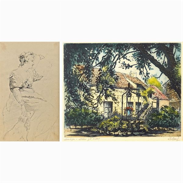 Two works within frames