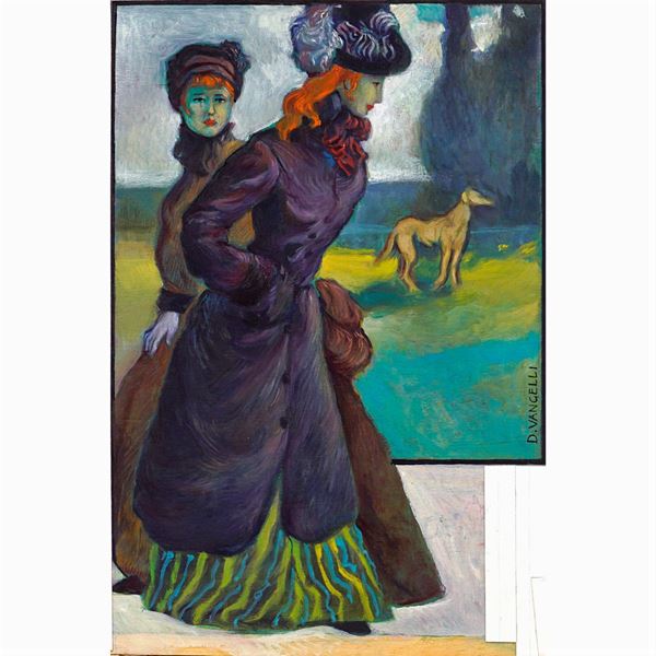 D. Vangelli  (XX Sec.)  - Asta ASTA A TEMPO ON LINE - OPERE E GRAFICA DEL XX SECOLO  - Colasanti Casa d'Aste
