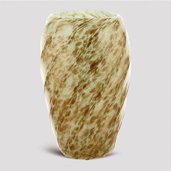 Vaso in vetro verde acqua