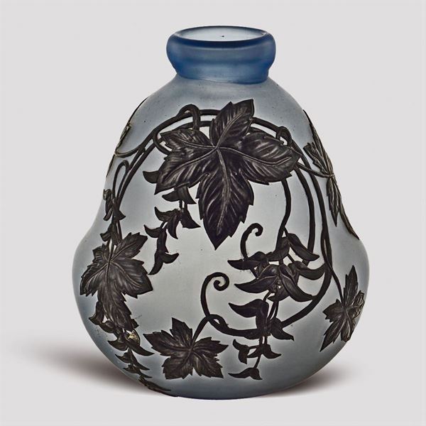 Liberty frosted glass vase