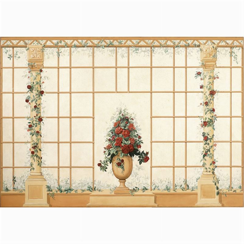 Grande Pannello trompe-L'oeil su Tela