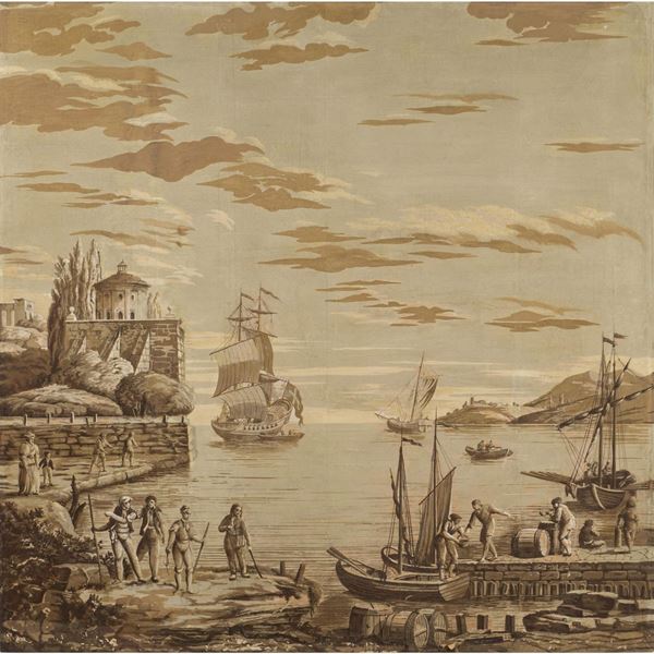 A Grisaille decorative panel