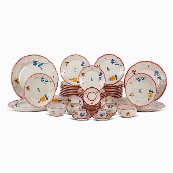 Ceramic Solimene ceramic dining set (232)  (Vietri, 20th century)  - Auction FINE SILVER & THE ART OF THE TABLE - III - Colasanti Casa d'Aste