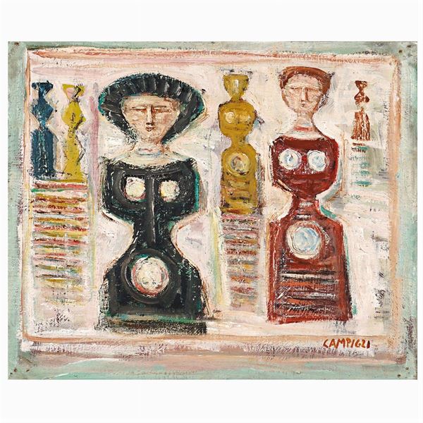 Massimo Campigli : Massimo Campigli  (Berlino 1895 - Saint-Tropez 1971)  - Asta ARTE MODERNA E CONTEMPORANEA  - I - Colasanti Casa d'Aste