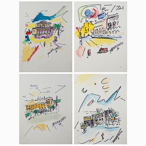 Sante Monachesi : Sante Monachesi  (Macerata 1910 - Roma 1991)  - Auction On line Timed Auction - Modern and Contemporary Art - Colasanti Casa d'Aste