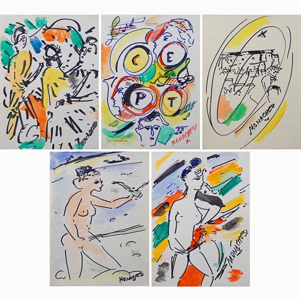 Sante Monachesi : Sante Monachesi  (Macerata 1910 - Roma 1991)  - Auction On line Timed Auction - Modern and Contemporary Art - Colasanti Casa d'Aste