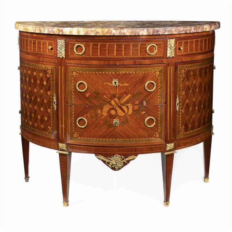Credenza Demilune in Legni Vari