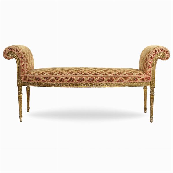Gilt wood bench