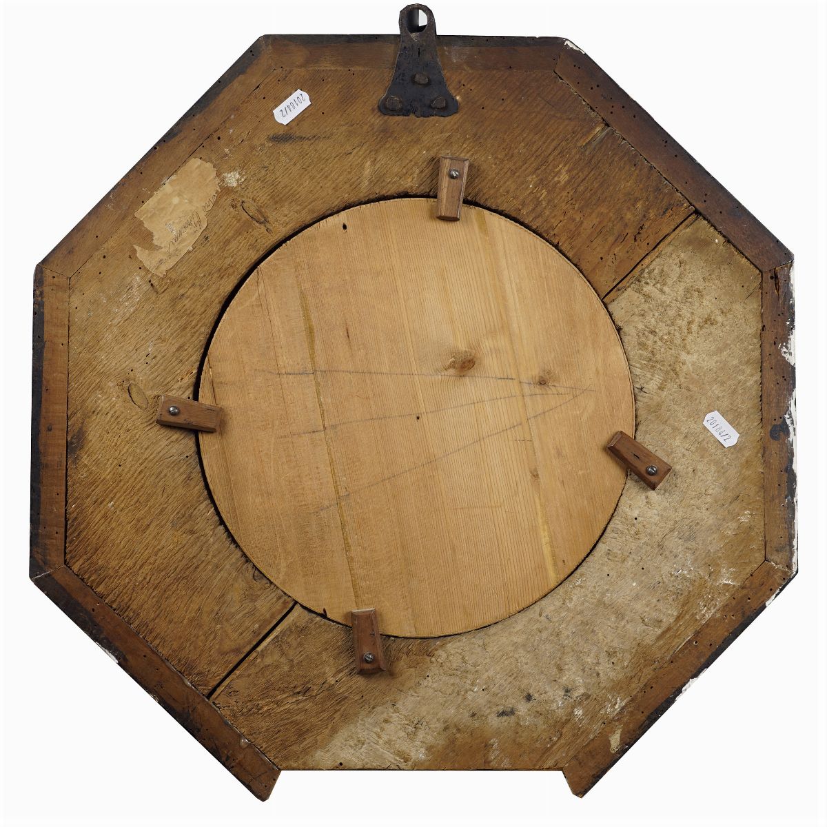 Coppia di Placche Circolari in Maiolica Castelli