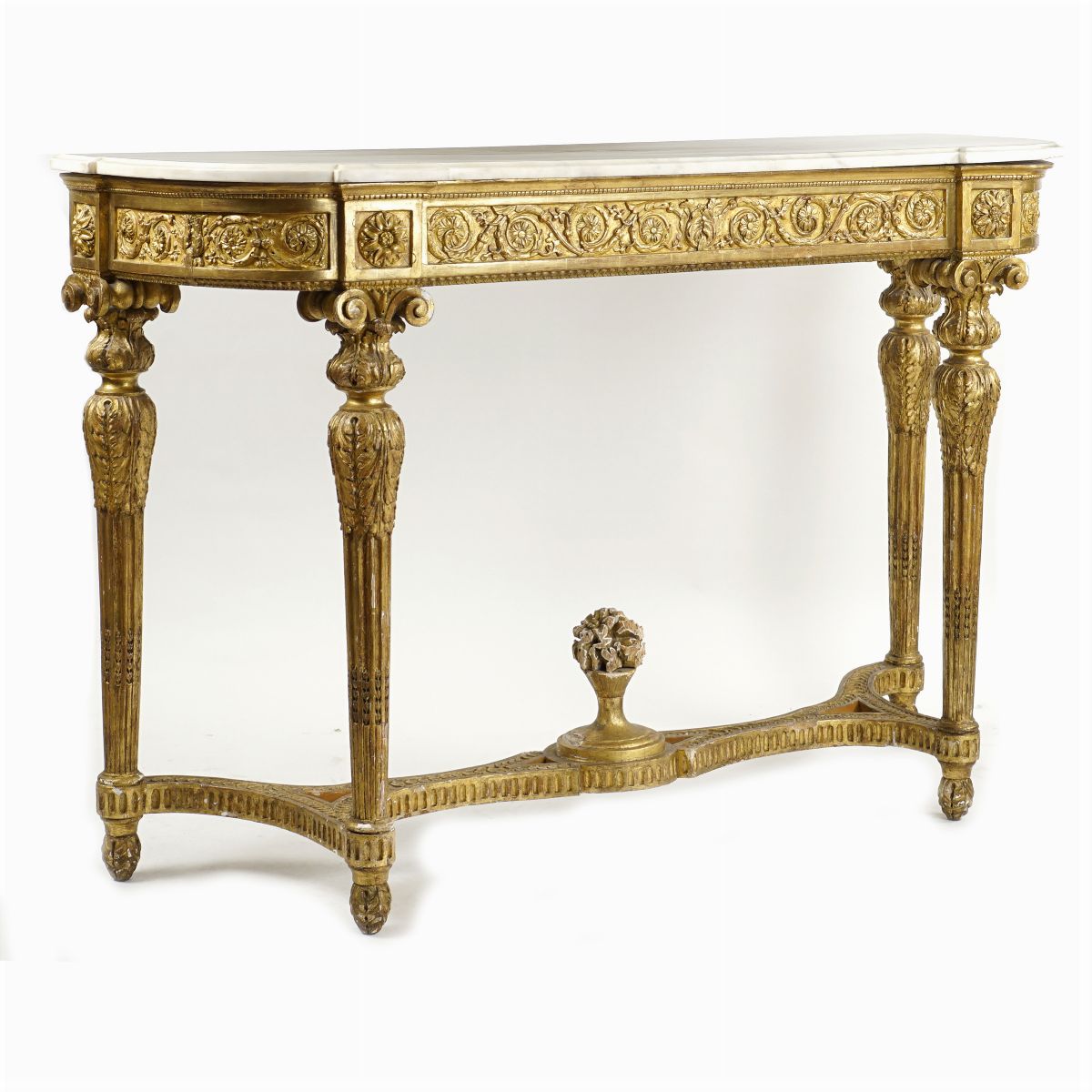 Console in Legno Dorato