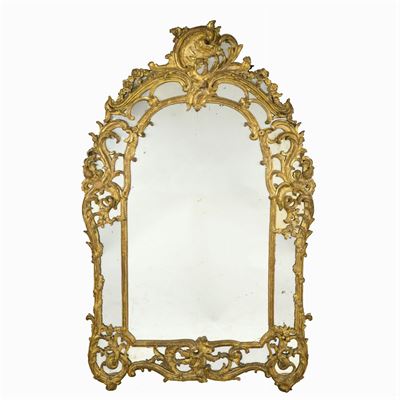 Specchiera in Legno Dorato