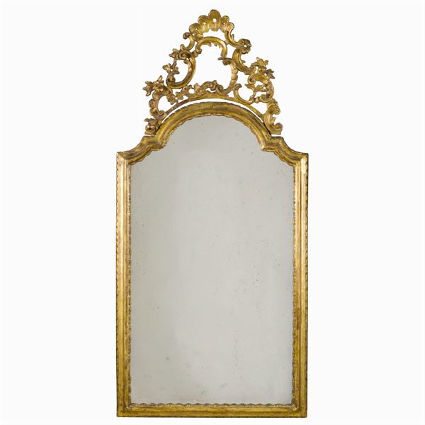 Gilt wood mirror