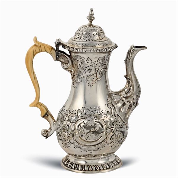 Caffettiera egoiste in argento