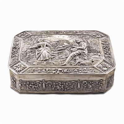 Scatola Ottagonale in Argento