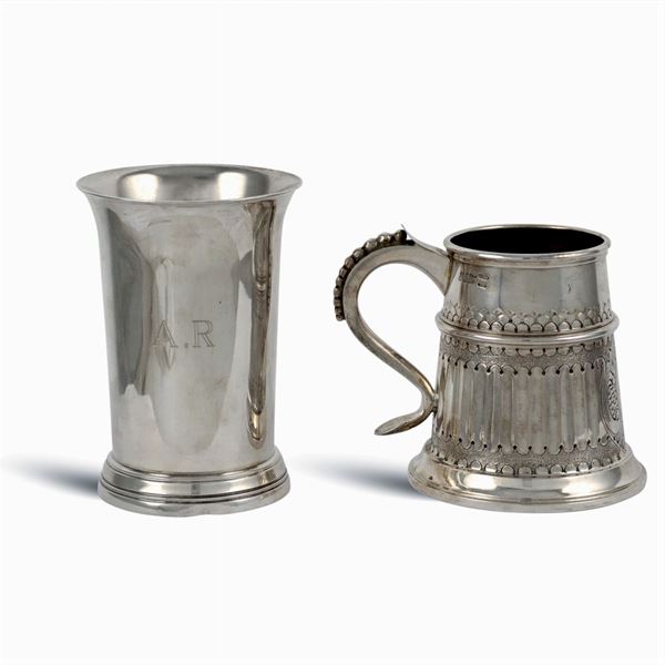 Two silver objects