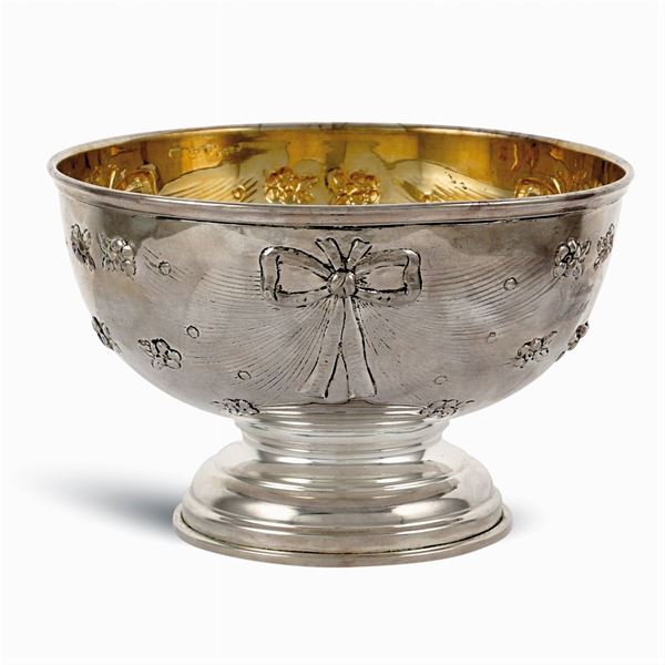 Bowl in argento e vermeil
